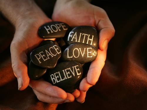 Faith, Hope, Love, Peace, Believe