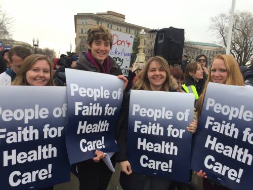 Presbyterian participants at the 59th Session of the United Nations Commission on the Status of Women marched on International Women's Day, March 8, to call world leaders to step up efforts to achieve gender equality.