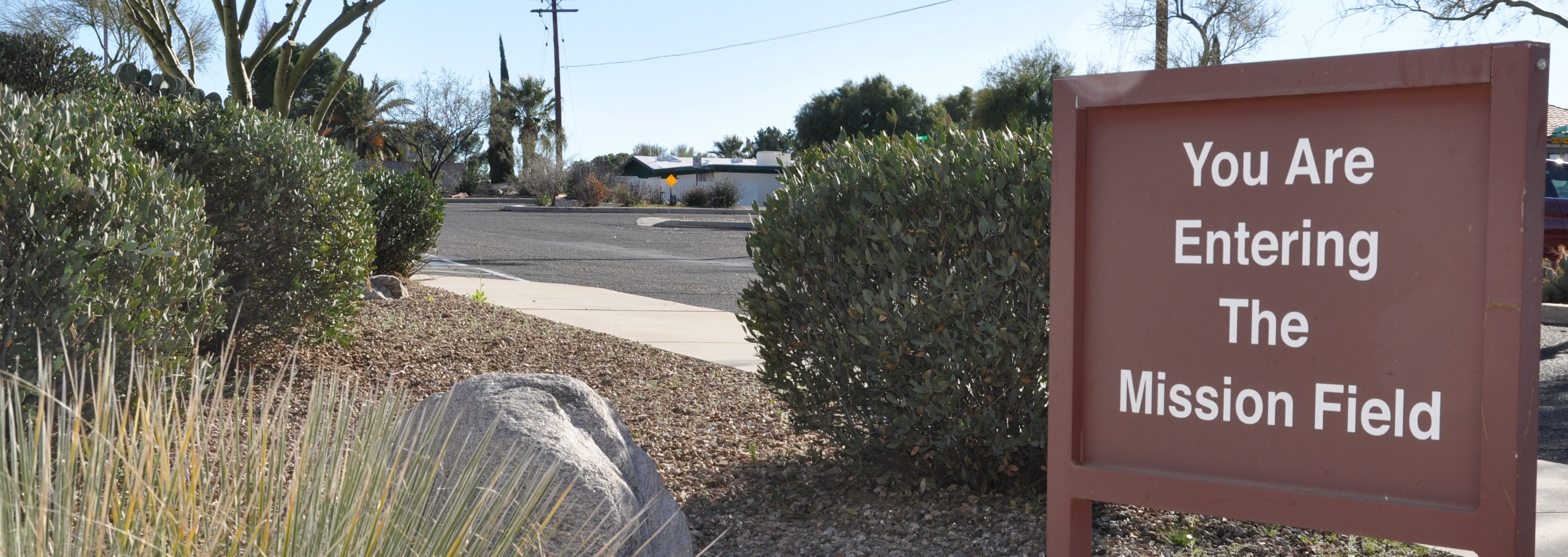 photo of a sign that says You are Entering the Mission Field